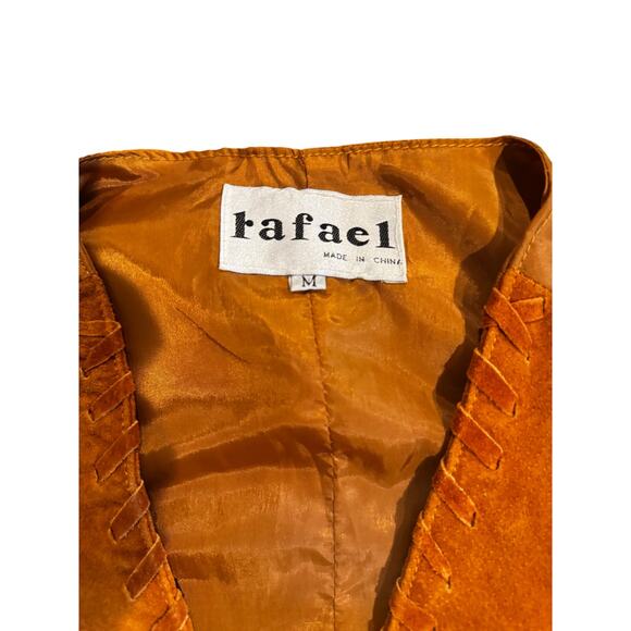 Rafael Suede Vest Rust Brown (Size M) Western Style Boho - Picture 5 of 5